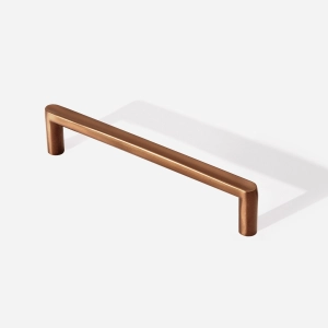 Puxador para M&oacute;vel Al&ccedil;a Sobrepor 128 mm Zamac (Cartago Ros&eacute; Gold Fosco)