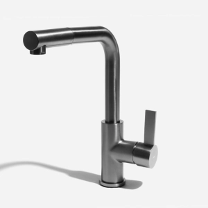 Torneira Monocomando Gourmet de Cozinha (Chipre Grafite Fosca)