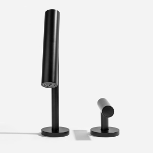 Torneira Monocomando Baixa para Banheiro (Lay Preta Fosca)