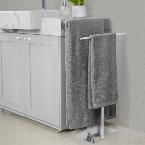 Toalheiro de Piso em Inox (Bellini Cromado)