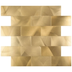 Pastilhas Adesivas Metálicas (Brick Gold)