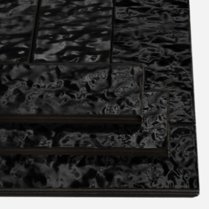 Pastilhas Cerâmicas Spiagge 6x24 cm (Black Bright)