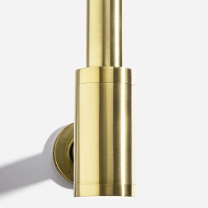 Sif&atilde;o Met&aacute;lico Flex&iacute;vel com Copo para Banheiro (Line Dourado Fosco)