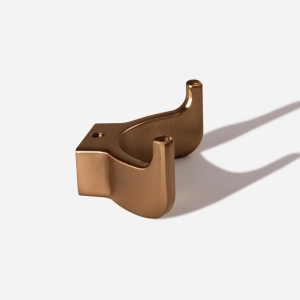 Cabide com Gancho Duplo de Parede Zamac (Batel Rosé Gold Fosco)