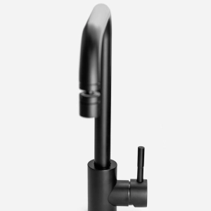 Torneira Monocomando Girat&oacute;ria de Cozinha Inox (Malta Preta Fosca)