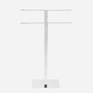 Toalheiro de Piso em Inox (Bellini Cromado)