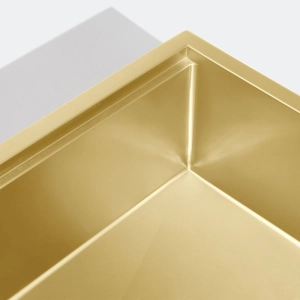 Cuba Fazenda Workstation de Cozinha Inox 84x53 cm (Narita Ouro Fosca)