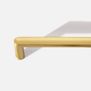 Puxador para Móvel Alça Sobrepor 192 mm Zamac (Cartago Dourado Fosco)