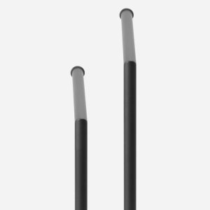 Toalheiro de Piso em Inox com Base de M&aacute;rmore (Rizzi Preto Fosco)