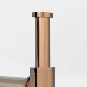 Sif&atilde;o Met&aacute;lico com Copo para Banheiro (Line Ros&eacute; Gold)