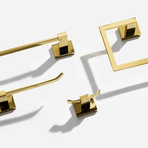 Kit de Acess&oacute;rios para Banheiro (Mondrian Dourado)