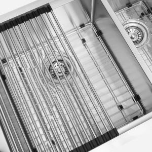 Kit Cuba Dupla Workstation Inox com Acess&oacute;rios (Kai Escovada)