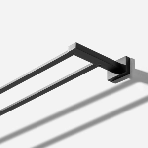 Porta Toalhas Duplo (Mondrian Preto Fosco)