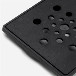 Conjunto Ralo e Porta Grelha 10x10 cm (Preto)