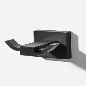 Cabide com Gancho Duplo (Mondrian Preto Fosco)