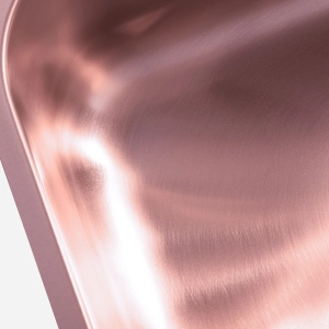 Cuba de Cozinha Inox Retangular 50x34 cm (Fuji Ros&eacute; Gold Fosca)