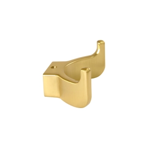 Cabide com Gancho Duplo de Parede Zamac (Batel Ouro Fosco)