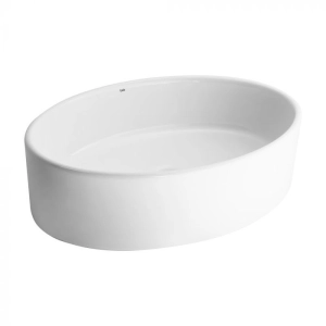 Cuba de Banheiro Lou&ccedil;a Apoio Oval 50 cm (Spezia Branca)