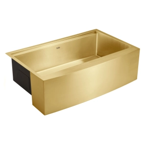 Cuba Fazenda Workstation de Cozinha Inox 84x53 cm (Narita Ouro Fosca)