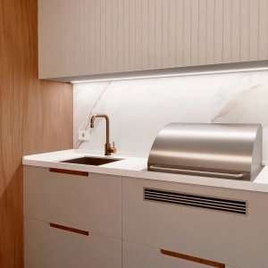 Torneira Monocomando Giratória de Cozinha Inox (Malta Bronze)