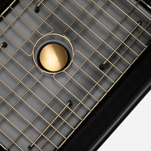 Kit Cuba Fazenda Lou&ccedil;a com Acess&oacute;rios Dourado Fosco (Amalfi Preta)