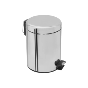 Lixeira Redonda com Pedal 5 Litros (Cromada)