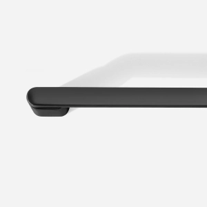 Puxador para Móvel Alça Sobrepor 160 mm Zamac (Memphis Preto Fosco)