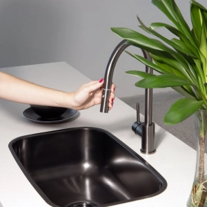 Torneira Monocomando Gourmet de Cozinha (Barbados Grafite Fosca)