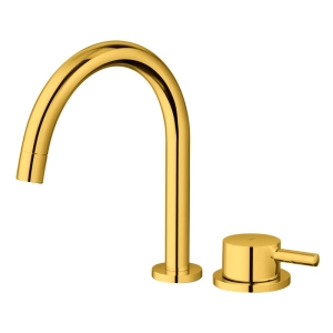 Torneira Monocomando Baixa para Banheiro (Milos Dourada)