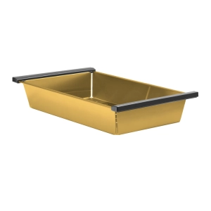 Cesto Escorredor Inox para Cuba Workstation 41x23 cm (Dourado Fosco)
