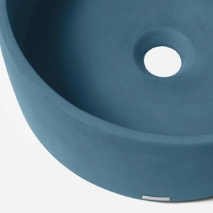 Cuba de Banheiro Concreto Apoio Redonda 35 cm (Small Caribe)