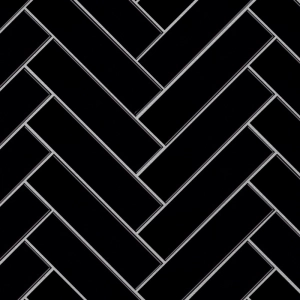 Pastilhas Cer&acirc;micas Colors 6x24 cm (Black)