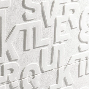 Painel 3D Letras Adesivo 70x58x0,6 cm (Branco) - Outlet