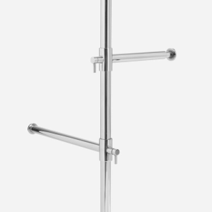 Toalheiro de Piso em Inox (Donatello Cromado)