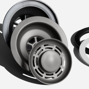 V&aacute;lvula Inox para Cuba Cozinha 4 1/2" com Tampa (Cinza Fosca) - Outlet