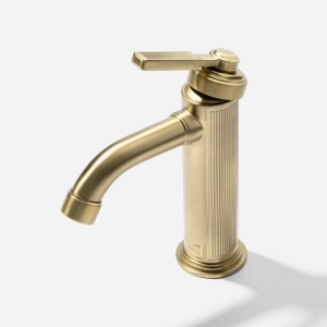 Torneira Monocomando Retr&ocirc; Baixa para Banheiro (Morin Dourada Fosca) - Outlet