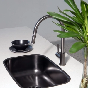 Torneira Monocomando Gourmet de Cozinha (Barbados Grafite Fosca)