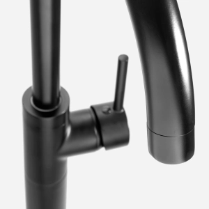 Torneira Monocomando de Piso para Banheira (Fiora Preta Fosca)