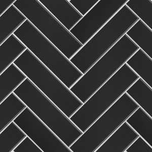 Pastilhas Cer&acirc;micas Colors 6x24 cm (Black Mate)