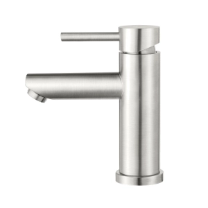 Torneira Monocomando Baixa para Banheiro Inox (Lis Escovada)