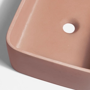 Cuba de Banheiro Concreto Apoio Retangular 42 cm (Tessa Ros&eacute;)