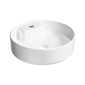 Produto Cuba de Banheiro Louça Apoio Redonda 41 cm (Parma Branca)