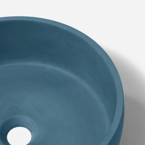 Cuba de Banheiro Concreto Apoio Redonda 35 cm (Small Caribe)