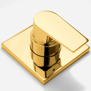 Acabamento Monocomando para Chuveiro Base Deca e Docol Baixa Press&atilde;o (Ducon Dourado)