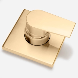 Acabamento Monocomando para Chuveiro Base Deca e Docol Baixa Press&atilde;o (Ducon Ouro Fosco)