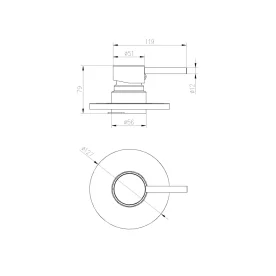 Acabamento Monocomando para Registro Base Deca e Docol Baixa Pressão (Axia Ouro Fosco) Produto Acabamento Monocomando para Registro Base Deca e Docol Baixa Pressão (Axia Ouro Fosco)
