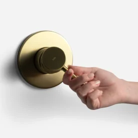 Acabamento Monocomando para Registro Base Deca e Docol Baixa Pressão (Axia Ouro Fosco) Produto Acabamento Monocomando para Registro Base Deca e Docol Baixa Pressão (Axia Ouro Fosco)