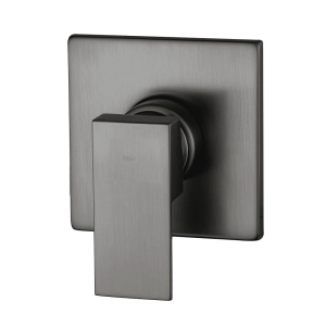 Acabamento Monocomando para Registro Base Deca e Docol Baixa Pressão (Quadria Grafite Fosco)