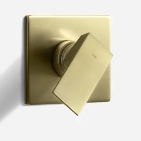 Produto Acabamento Monocomando para Registro Base Deca e Docol Baixa Pressão (Quadria Ouro Fosco)