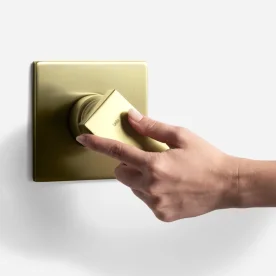 Produto Acabamento Monocomando para Registro Base Deca e Docol Baixa Pressão (Quadria Ouro Fosco)